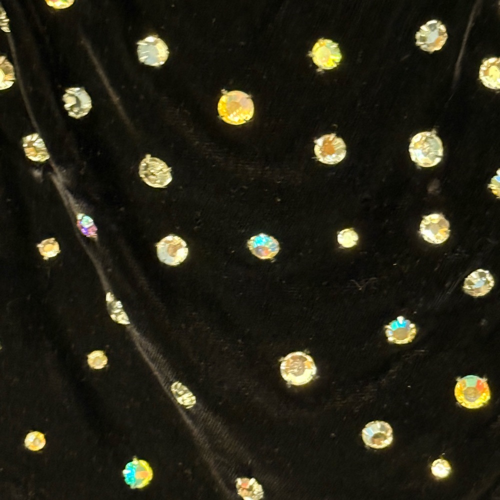 Cache Black Tank Top with Rhinestone Details - Picture 2 of 8